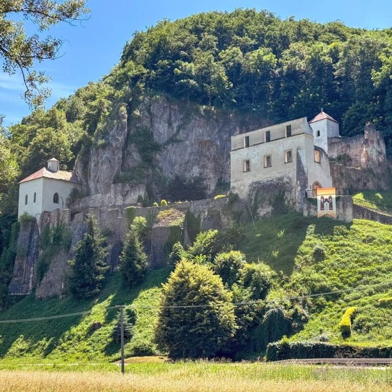 Skalka nad Vahom monastery during one day trip to Trencin