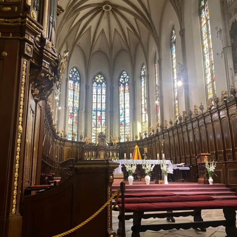 altar of St. John Baptist Cathedral of Trnava during one day trip to Trnava