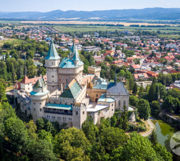 Bojnice Castle a photoshoot from drone