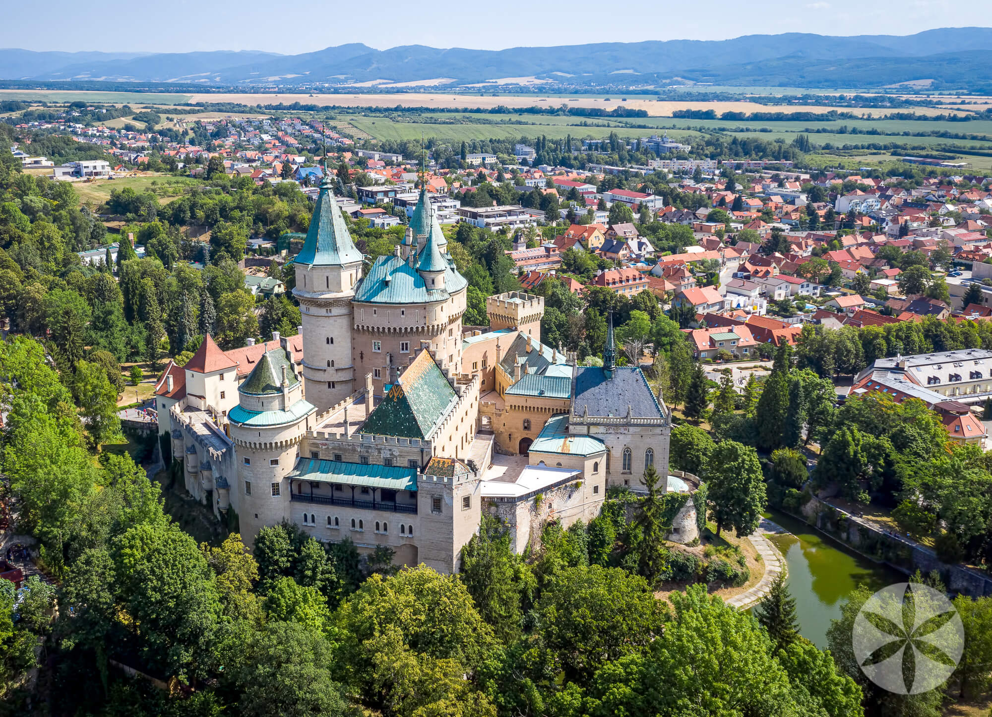 Bojnice Castle a photoshoot from drone